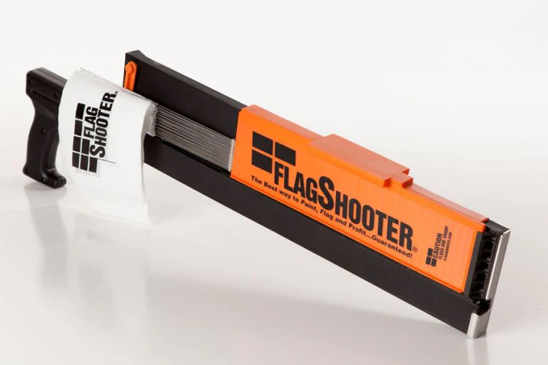 FlagShooter and FlagShooter Canless Utility Marking Flag insertion tool - L&R Subsurface Solutions LLC