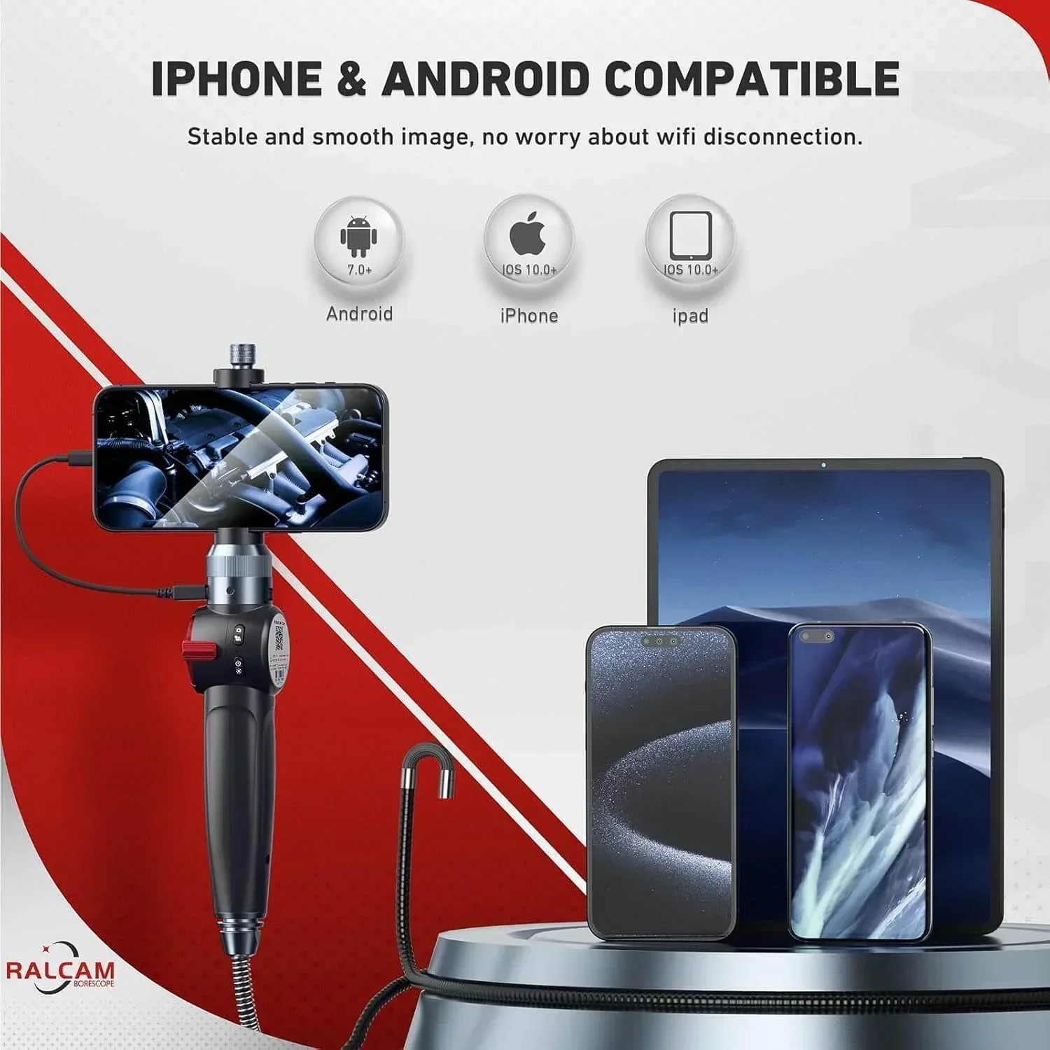 smartphone Borescope – Ralcam H406A | 6.2mm Engine Inspection - L&R Subsurface Solutions LLC