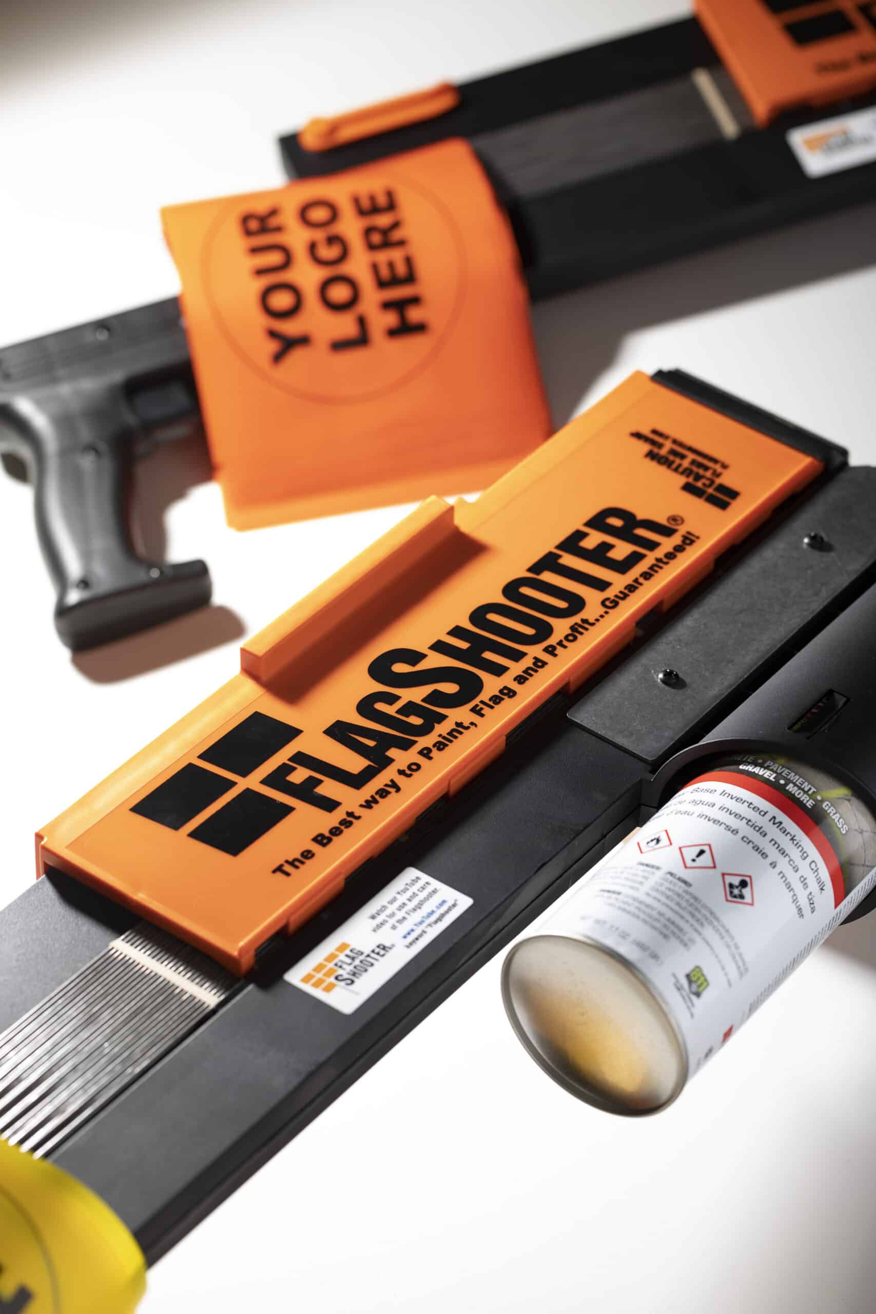 FlagShooter and FlagShooter Canless Utility Marking Flag insertion tool - L&R Subsurface Solutions LLC