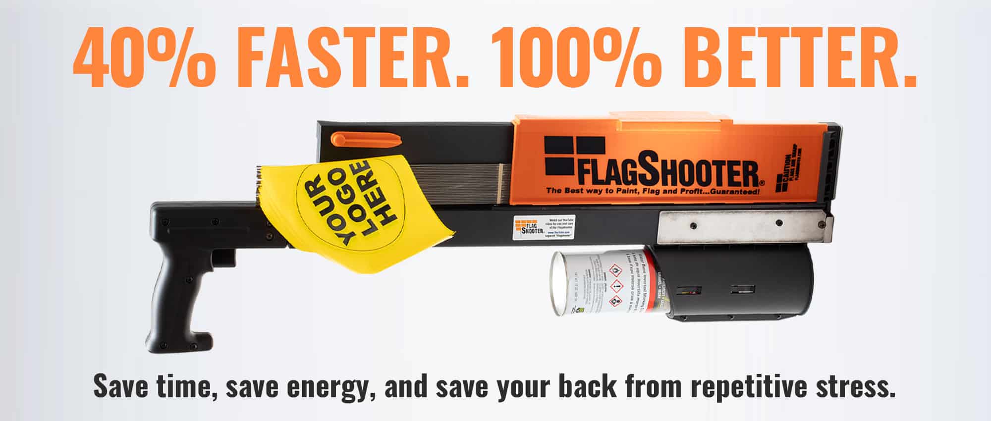 FlagShooter and FlagShooter Canless Utility Marking Flag insertion tool - L&R Subsurface Solutions LLC