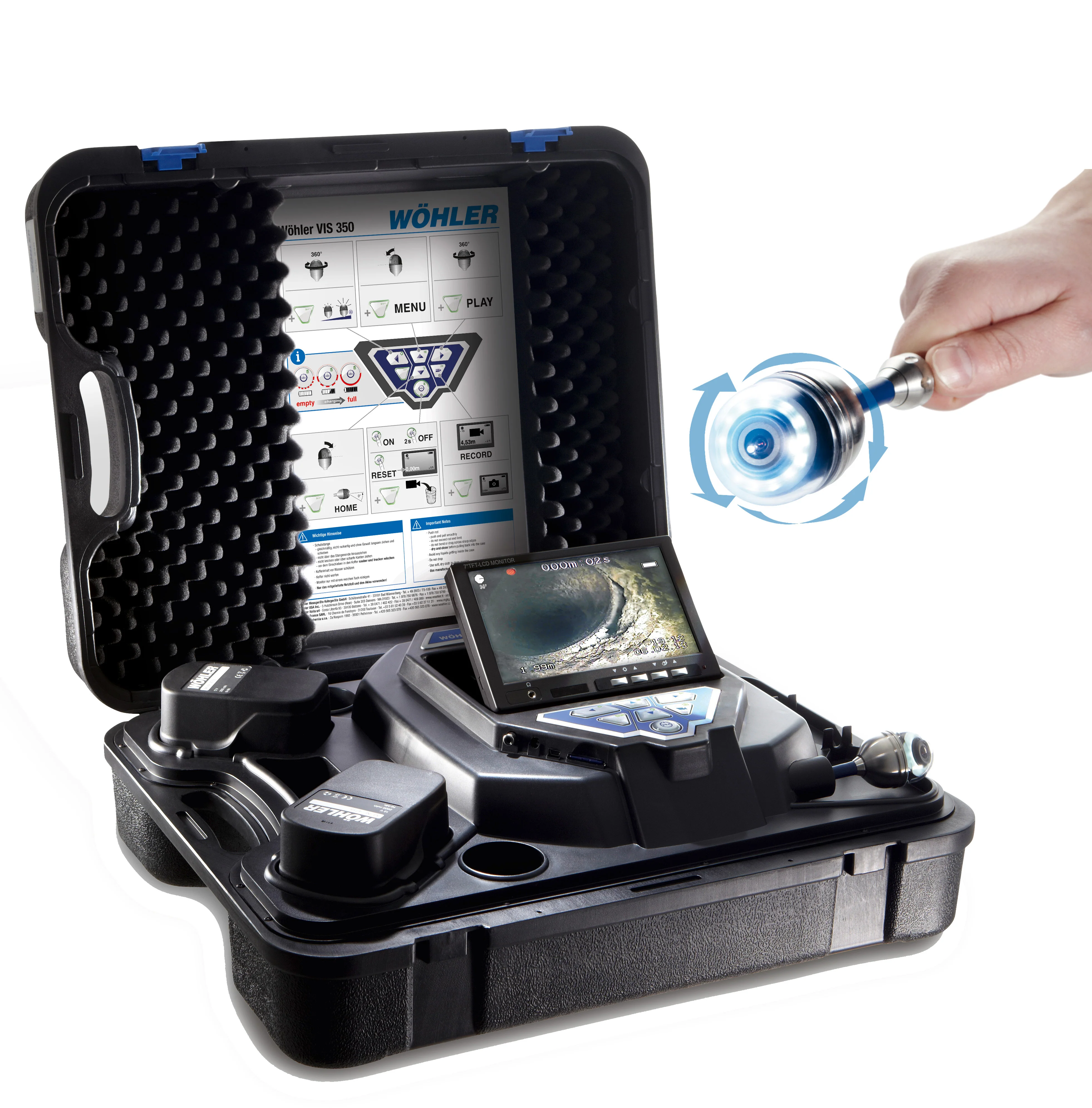 Wohler VIS 350 Pan & Tilt Push Camera - L&R Subsurface Solutions LLC