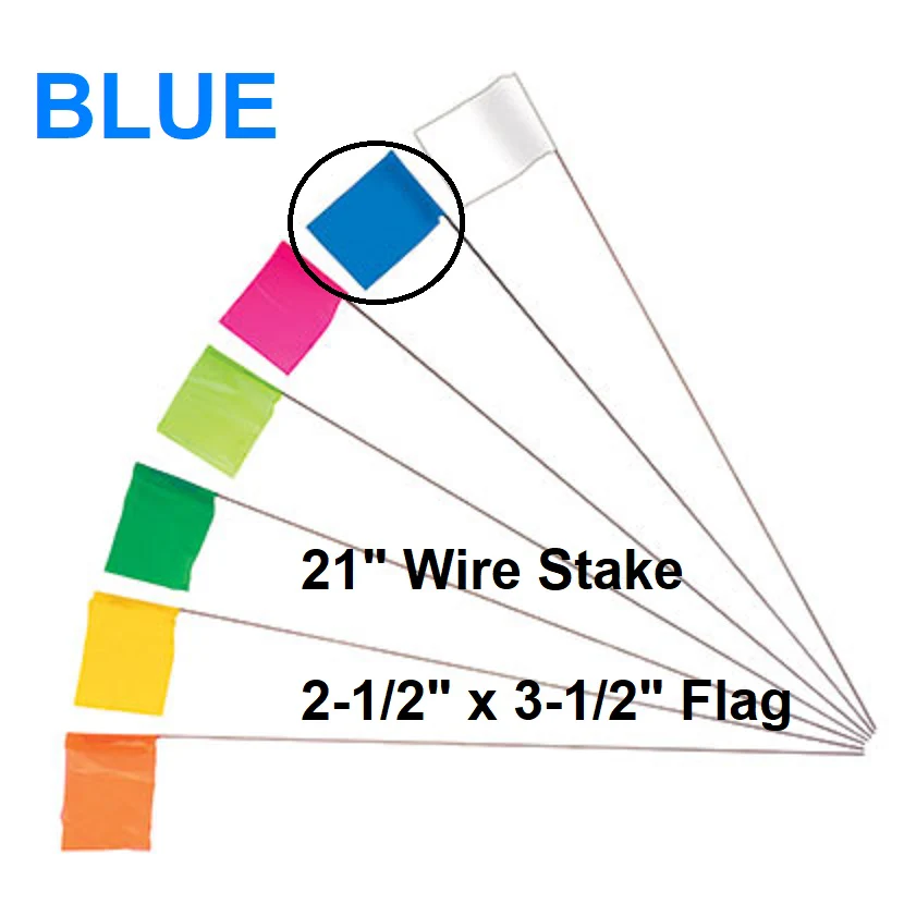 100 Wire Marking Flags, 2.5