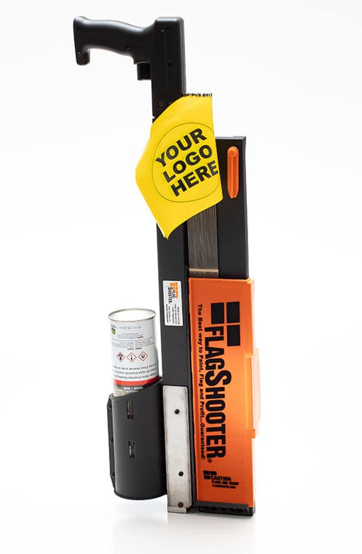 FlagShooter and FlagShooter Canless Utility Marking Flag insertion tool - L&R Subsurface Solutions LLC